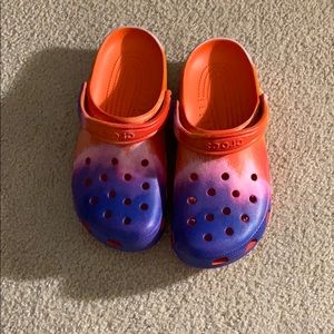 Red/blue crocs size 11 women’s. Worn once/no box